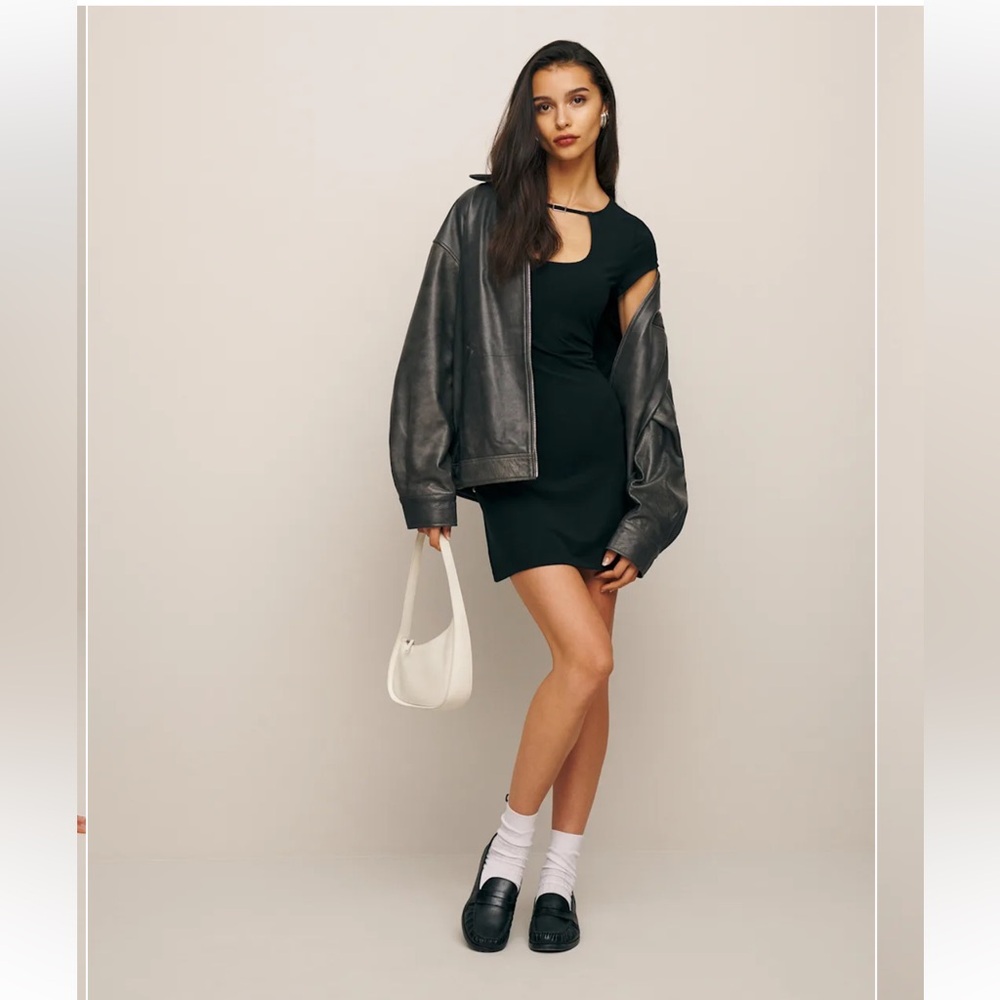 Reformation Oden Short Sleeve Mini Dress